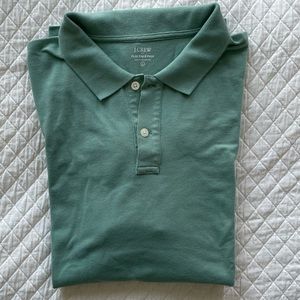 Green J.Crew Polo Shirt (Mens)
